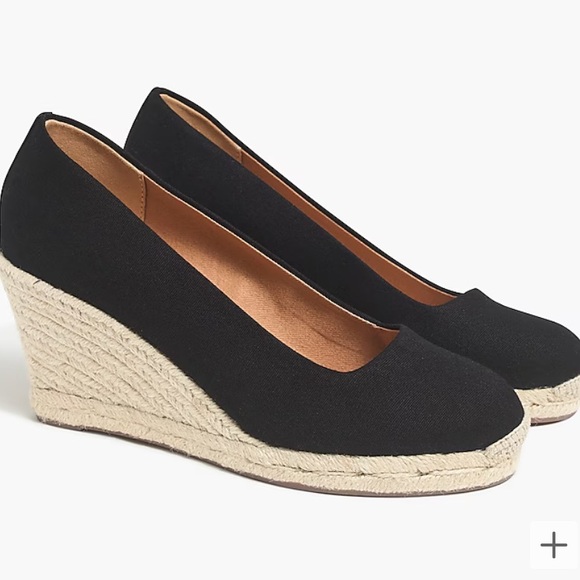 J. Crew Canvas Espadrille Wedges - Picture 2 of 14